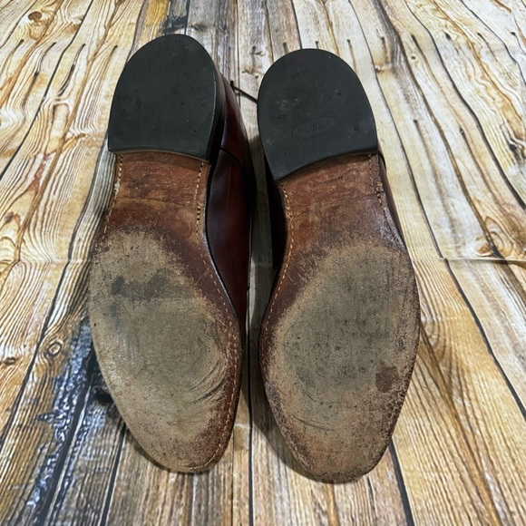 Johnston & Murphy Meade Plain Toe Leather Oxfords Mens Size 9.5 - Picture 5 of 5